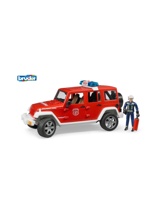 BRUDER - BRUDER Jeep Wrangler -paloauto äänillä ja valoilla sekä palomies, 1:16 | Stockmann - photo 2