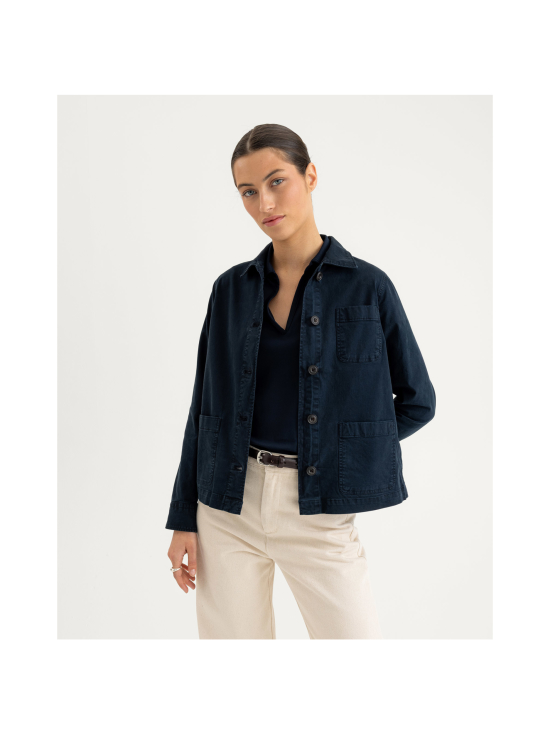 Berkeley - W´s Logan Stretch Overshirt -paitatakki - NAVY | Stockmann - photo 3