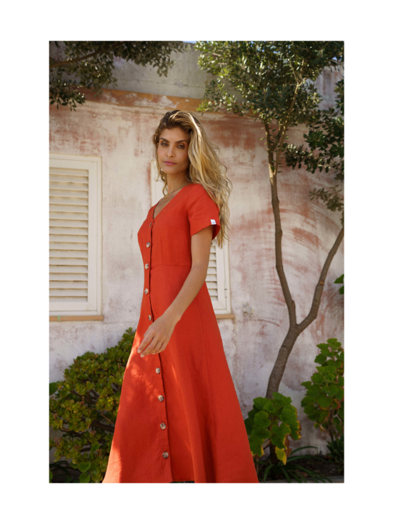 Nakoa - Penelope Dress, Burnt Orange - BURNT ORANGE (MURRETTU ORANSSI) | Stockmann - photo 5