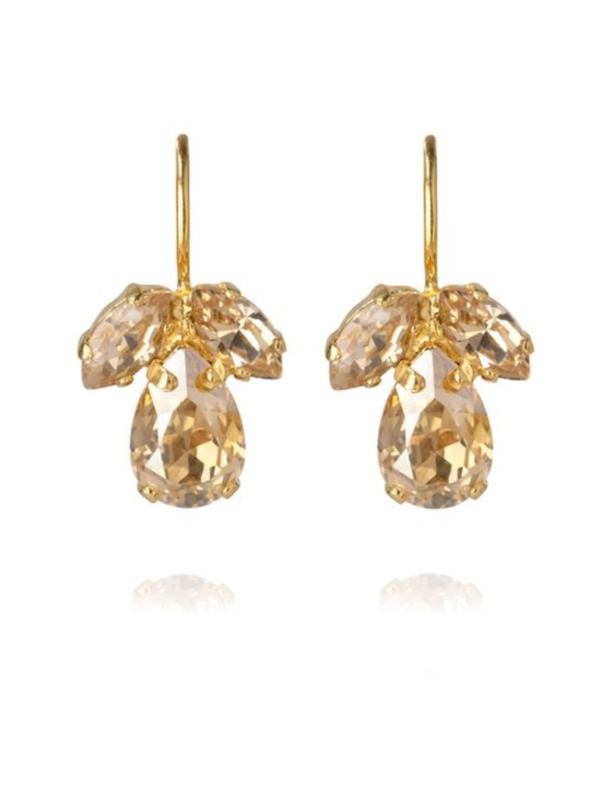 Caroline Svedbom Jewelry - PETITE TIMO EARRINGS GOLD - GOLDEN SHADOW + SILK | Stockmann - photo 1