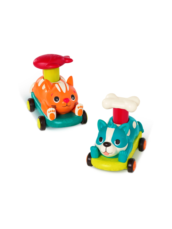 B. Toys - B. TOYS Koira- ja kissa-ajoneuvo Push & Go, 2 kpl | Stockmann - photo 2