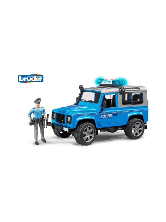 BRUDER - BRUDER Land Rover Defender poliisiauto, 1:16 - photo 2 BRUDER - BRUDER Land Rover Defender poliisiauto, 1:16 | Stockmann - photo 2