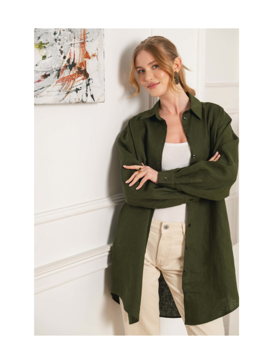 Nakoa - Savanna Shirt, Olive Green - OLIVE GREEN (OLIIVINVIHREÄ) | Stockmann - photo 4