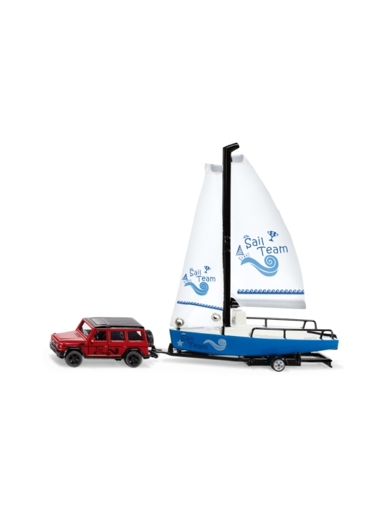 SIKU - SIKU Mercedes AMG G65 -maastoauto ja traileri purjeveneellä, 1:50, 27,9 cm - photo 2 SIKU - SIKU Mercedes AMG G65 -maastoauto ja traileri purjeveneellä, 1:50, 27,9 cm | Stockmann - photo 2