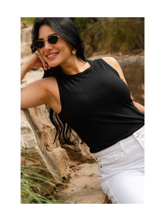 Nakoa - Rib Top, Black - MUSTA | Stockmann - photo 4
