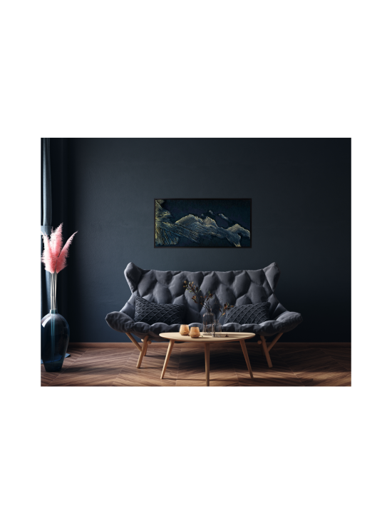 Annika Salmi Art - Golden mountain Akustiikkateos 60x120cm | Stockmann - photo 6