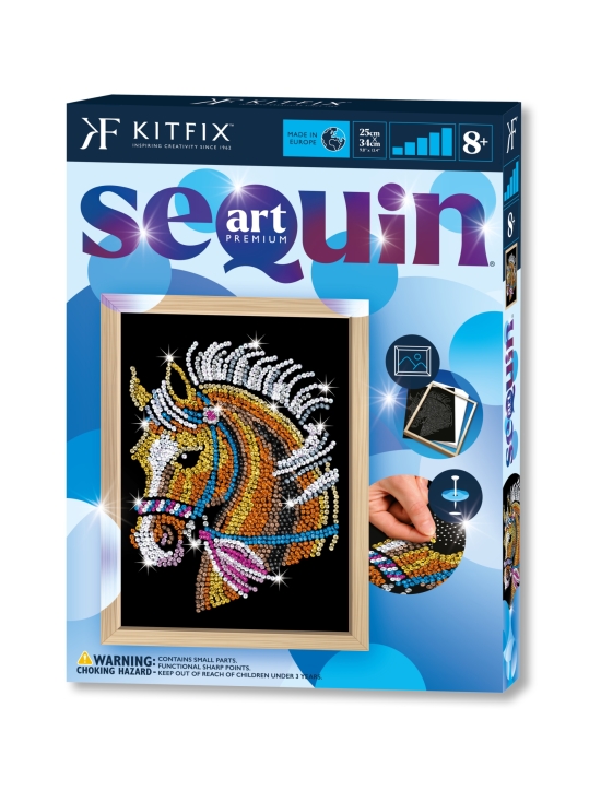 KITFIX - KITFIX Paljettimaalaus Blue Hevonen - photo 1 KITFIX - KITFIX Paljettimaalaus Blue Hevonen | Stockmann - photo 1