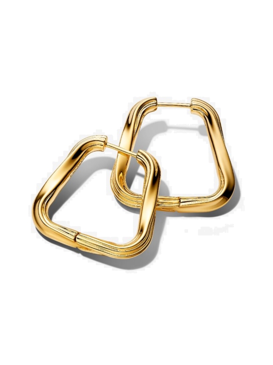 Pandora - Twisted Gold-Plated Hoop Earrings - 263876C00 | Stockmann - photo 1