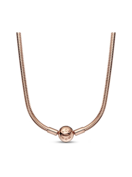 Pandora Moments -käärmeketjukaulakoru 14k rose gold-plated 382234C00