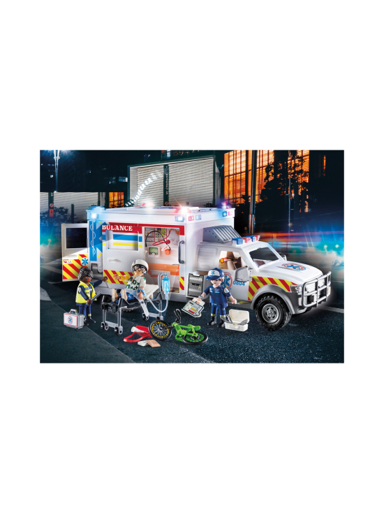 PLAYMOBIL - PLAYMOBIL Pelastusajoneuvosetti Ambulanssi valoilla ja äänillä 70936 | Stockmann - photo 8