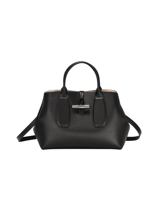 Longchamp - Roseau Box - Top Handle Bag M - Nahkalaukku - BLACK - photo 1 Longchamp - Roseau Box - Top Handle Bag M - Nahkalaukku - BLACK | Stockmann - photo 1