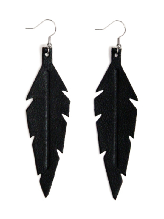 VIAMINNET - Feathers Midi -korvakorut - MUSTA - photo 2 VIAMINNET - Feathers Midi -korvakorut - MUSTA | Stockmann - photo 2