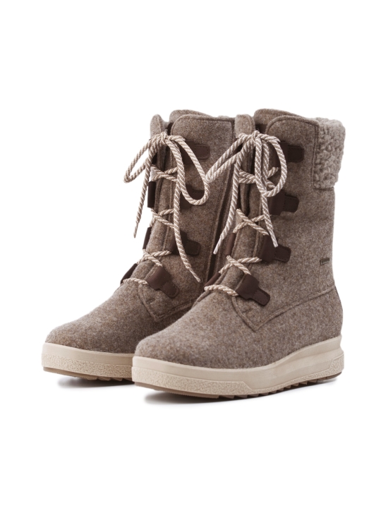 Pomar - REKI Naisten XW GORE-TEX® huopasaapikkaat - SAND FELT/BARK WAXY LEATHER | Stockmann - photo 3