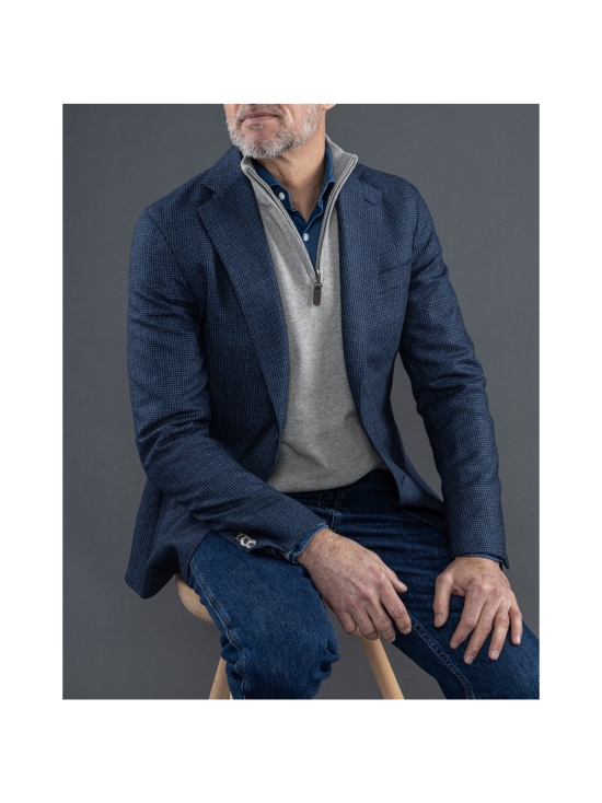 Berkeley - Brockton Halfzip -puuvillaneule - VAALEANHARMAA | Stockmann - photo 8