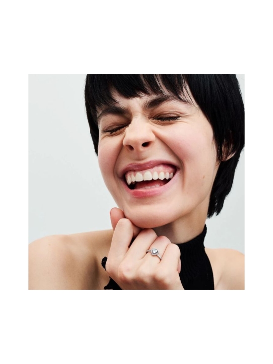 Pandora - Heart sterling silver ring with clear cubic zirconia Elevated Heart -sormus 198421C01 | Stockmann - photo 1