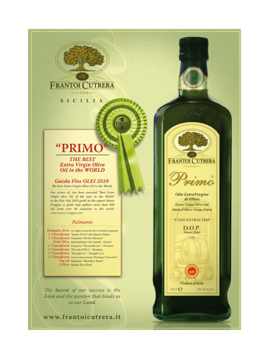 Frantoi Cutrera - Oliiviöljy Frantoi Cutrera Primo D.O.P. 250 ml - photo 2 Frantoi Cutrera - Oliiviöljy Frantoi Cutrera Primo D.O.P. 250 ml | Stockmann - photo 2