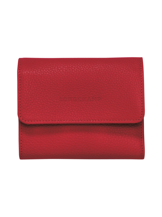 Longchamp - Le Foulonné – Compact Wallet – Nahkalompakko - RED - photo 1 Longchamp - Le Foulonné – Compact Wallet – Nahkalompakko - RED | Stockmann - photo 1