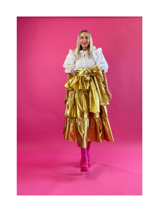 Miia Halmesmaa - LUSH- MIDI HAME, KULTA - KULTA | Stockmann - photo 5