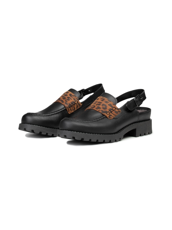 Pomar - TATAR slingback-loaferit - BLACK NAPPA/LEOPARD | Stockmann - photo 6