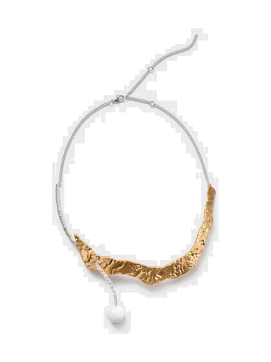 Kalevala - Itu‑kaulakoru hopea/keltakultaus & Murano‑helmi – 231001400J45 | Stockmann - photo 1