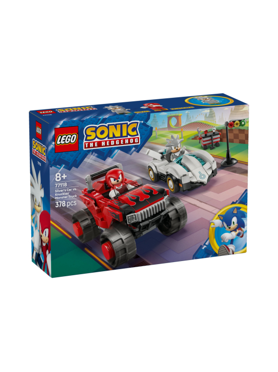 LEGO SONIC THE HEDGEHOG - LEGO Sonic Silverin auto vastaan Knucklesin monsteriauto 77118 | Stockmann - photo 1