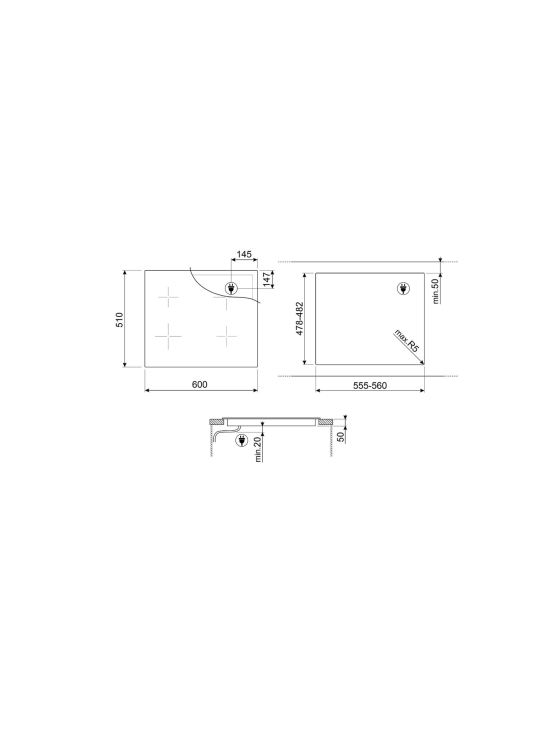 Smeg - Smeg SI1M4644D multizone induktioliesi - photo 2 Smeg - Smeg SI1M4644D multizone induktioliesi | Stockmann - photo 2