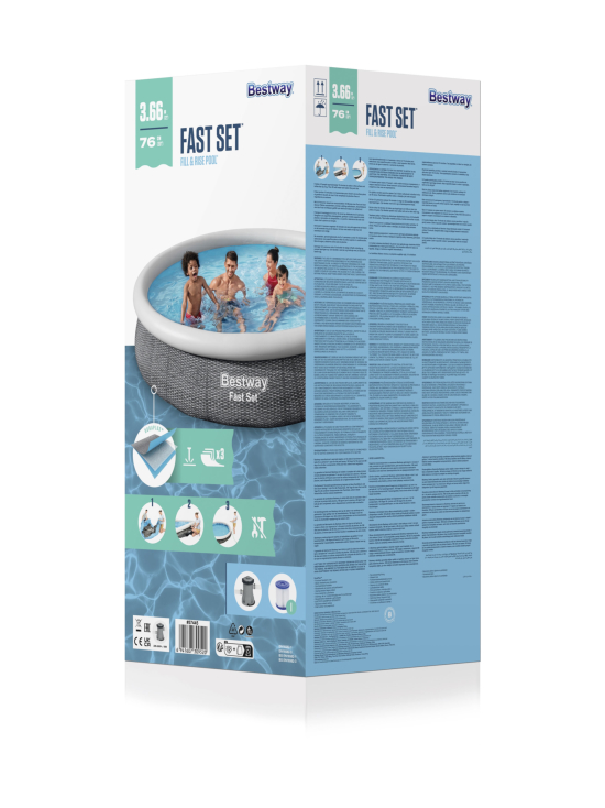 BESTWAY - BESTWAY Fast Set Gray Allassetti 3,66 m x 76 cm | Stockmann - photo 3