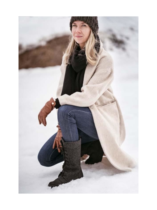 Pomar - JÄÄTIKKÖ Naisten GORE-TEX huopasaapikas - GRANIT FELT/BLACK WAXY | Stockmann - photo 6