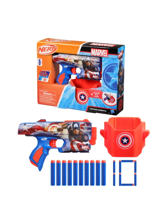 MARVEL - NERF Leikkipyssy Marvel Captain America - photo 3 MARVEL - NERF Leikkipyssy Marvel Captain America | Stockmann - photo 3