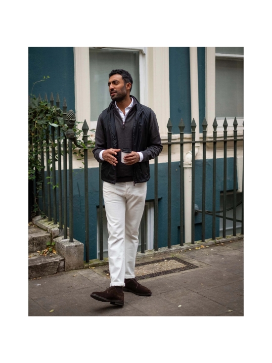 Berkeley - Brockton Halfzip -puuvillaneule - TUMMANHARMAA | Stockmann - photo 8