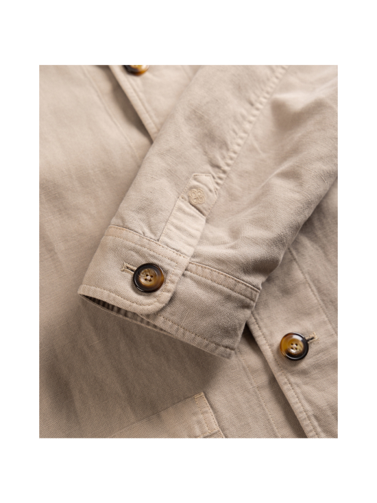 Berkeley - Walt Linen Overshirt -paitatakki - BEIGE | Stockmann - photo 6
