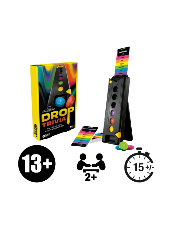 HASBRO GAMING - TRIVIAL PURSUIT Drop Triviapeli (suomenkielinen) - photo 5 HASBRO GAMING - TRIVIAL PURSUIT Drop Triviapeli (suomenkielinen) | Stockmann - photo 5