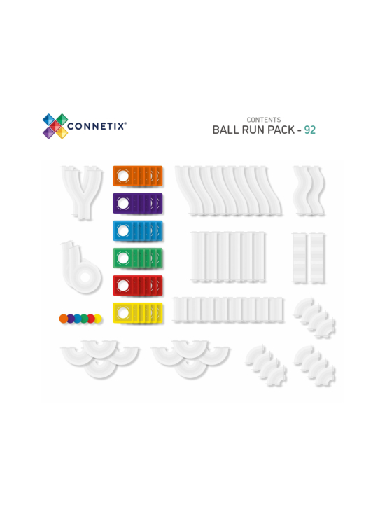 CONNETIX - CONNETIX Magneettinen rakennussarja Rainbow pallorata, 92 osaa | Stockmann - photo 2