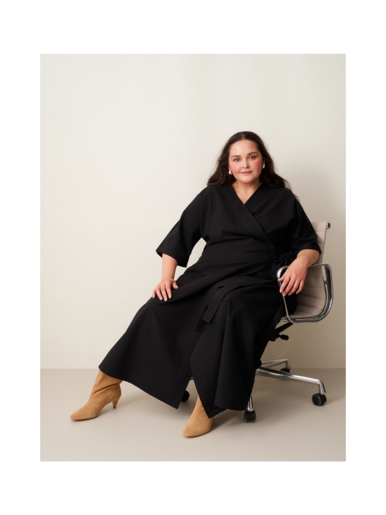 MAINIO - Ava seersucker kietaisumekko, Black - MUSTA | Stockmann - photo 5