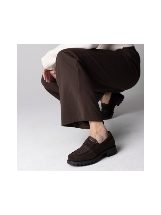 Pomar - JASMIN Zero Waste loaferit - BRWN CHECKERED/BARK SDE/BLK S | Stockmann - photo 2