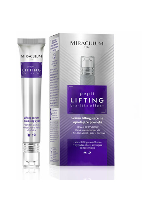 MIRACULUM - PEPTI LIFTING Lifting Serum for Drooping Eyelids -silmänympärysvoide 20ml - photo 1 MIRACULUM - PEPTI LIFTING Lifting Serum for Drooping Eyelids -silmänympärysvoide 20ml | Stockmann - photo 1