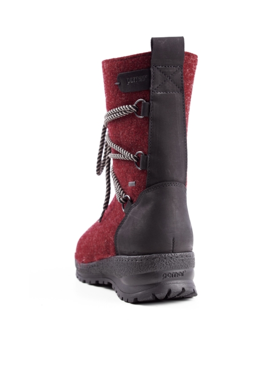 Pomar - KOLI Naisten XW GORE-TEX® huopasaapikkaat - WINE FELT/ BLACK WAXY | Stockmann - photo 9