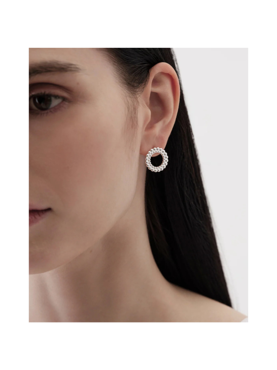 Kalevala - Valoisa-nappikorvakorut isot hopea - 2669485T | Stockmann - photo 3