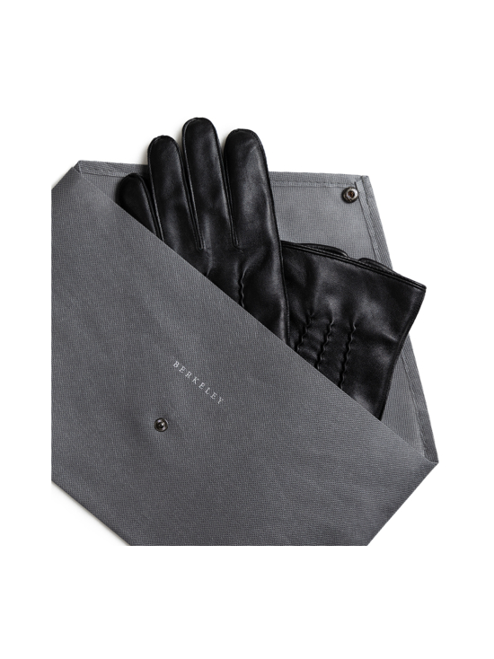 Berkeley - W's Siena Lthr Gloves -nahkasormikkaat villavuorilla - MUSTA | Stockmann - photo 6