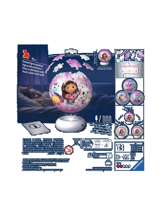 GABBY´S DOLLHOUSE - RAVENSBURGER Puzzle-Ball Nightlight Gabby´s Dollhouse 72p | Stockmann - photo 3