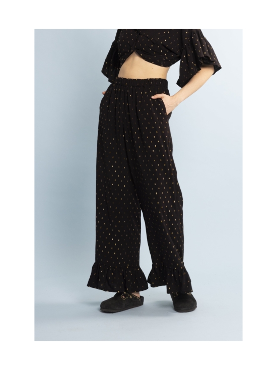 Miia Halmesmaa - FRILLAHOUSUT, KULTAHIPPU - MUSTA | Stockmann - photo 8