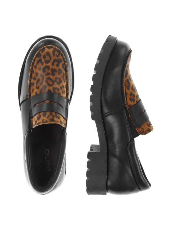 Pomar - JASMIN loaferit - BLK NAPPA/LEOPARD/TAN S | Stockmann - photo 4