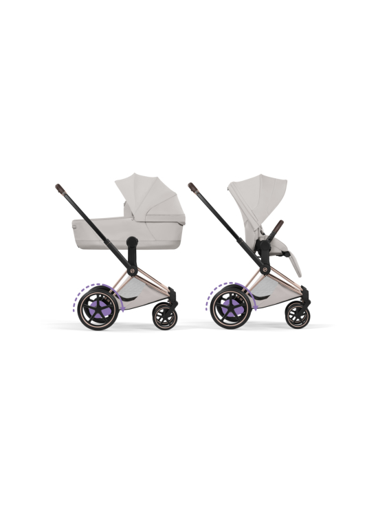 CYBEX - Cybex ePriam Style yhdistelmävaunut (Rosegold) - CITY GREY | Stockmann - photo 2
