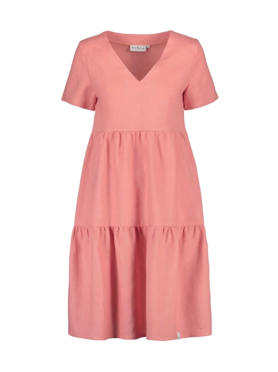 Nakoa - Pellava Kerrosmekko, Powder Pink - POWDER PINK (MURRETTU VAALEANPUNAINEN) | Stockmann - photo 1