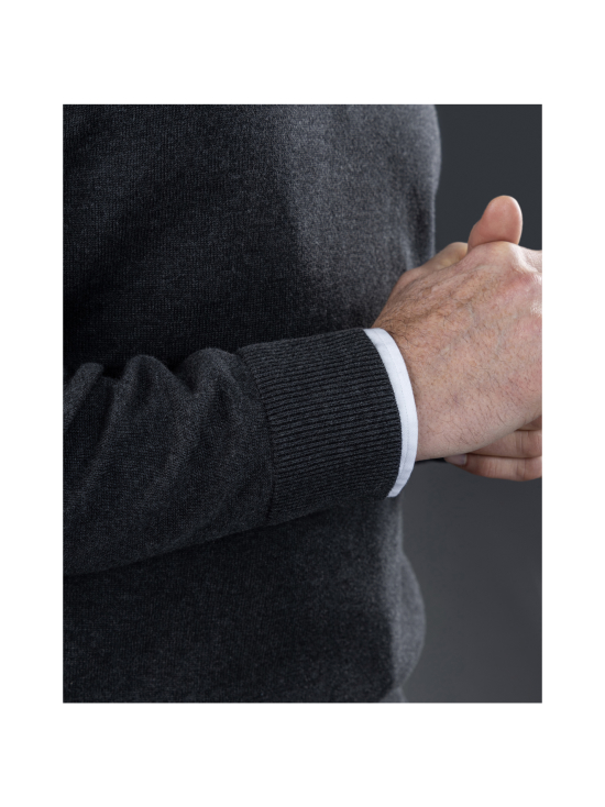 Berkeley - Brockton Cotton Crew -puuvillaneule - DARK GREY | Stockmann - photo 4