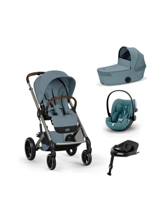 CYBEX - Cybex Balios S Lux starttipaketti (taitettavalla Fold Cot vaunukopalla ja Cloud G3 turvakaukalolla) - STORMY BLUE | Stockmann - photo 1