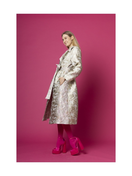 Miia Halmesmaa - BROKADITAKKI, VAALEANPUNAINEN MINTTU - VAALEANPUNAINEN | Stockmann - photo 9