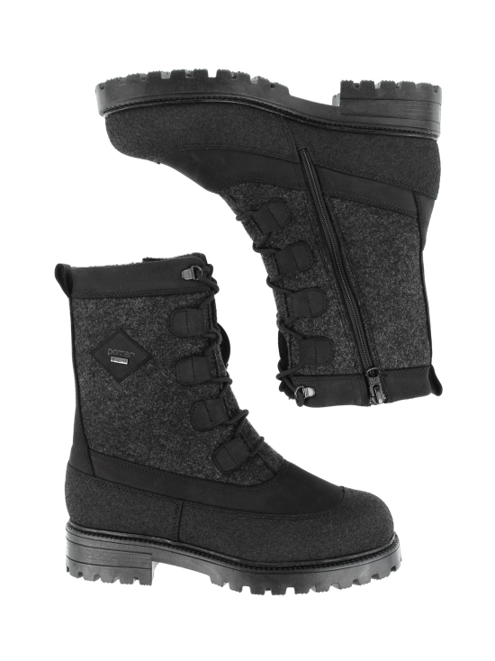 Pomar - KIIRUNA Miesten GORE-TEX huopasaappaat - BLACK WAXY/PU/GRANIT FELT | Stockmann - photo 5