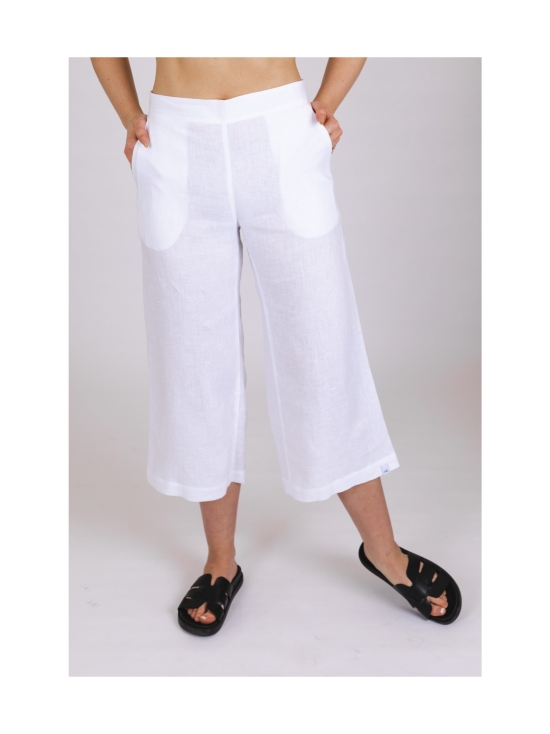 Nakoa - Culottes pellavahousut, Coconut Milk - VALKOINEN | Stockmann - photo 4