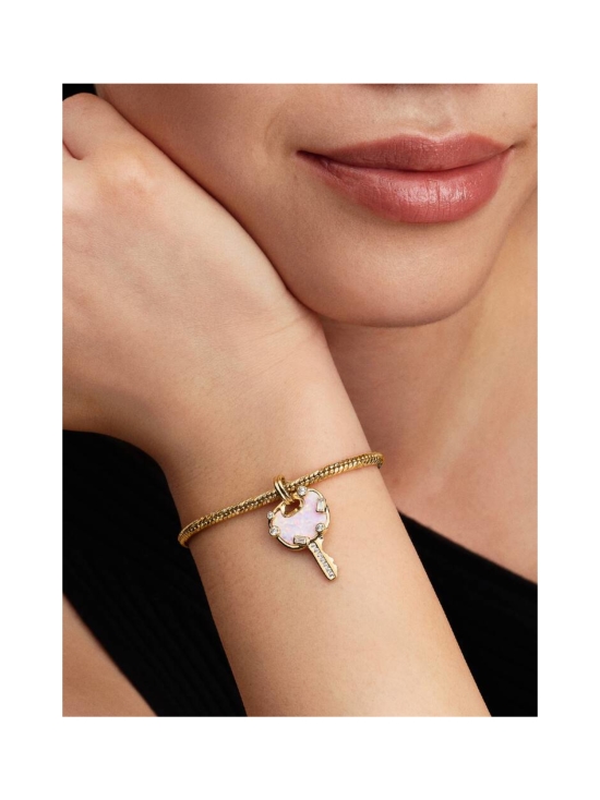 Pandora - Opalescent Pink Love Key Large Dangle Charm - 764349C01 | Stockmann - photo 1